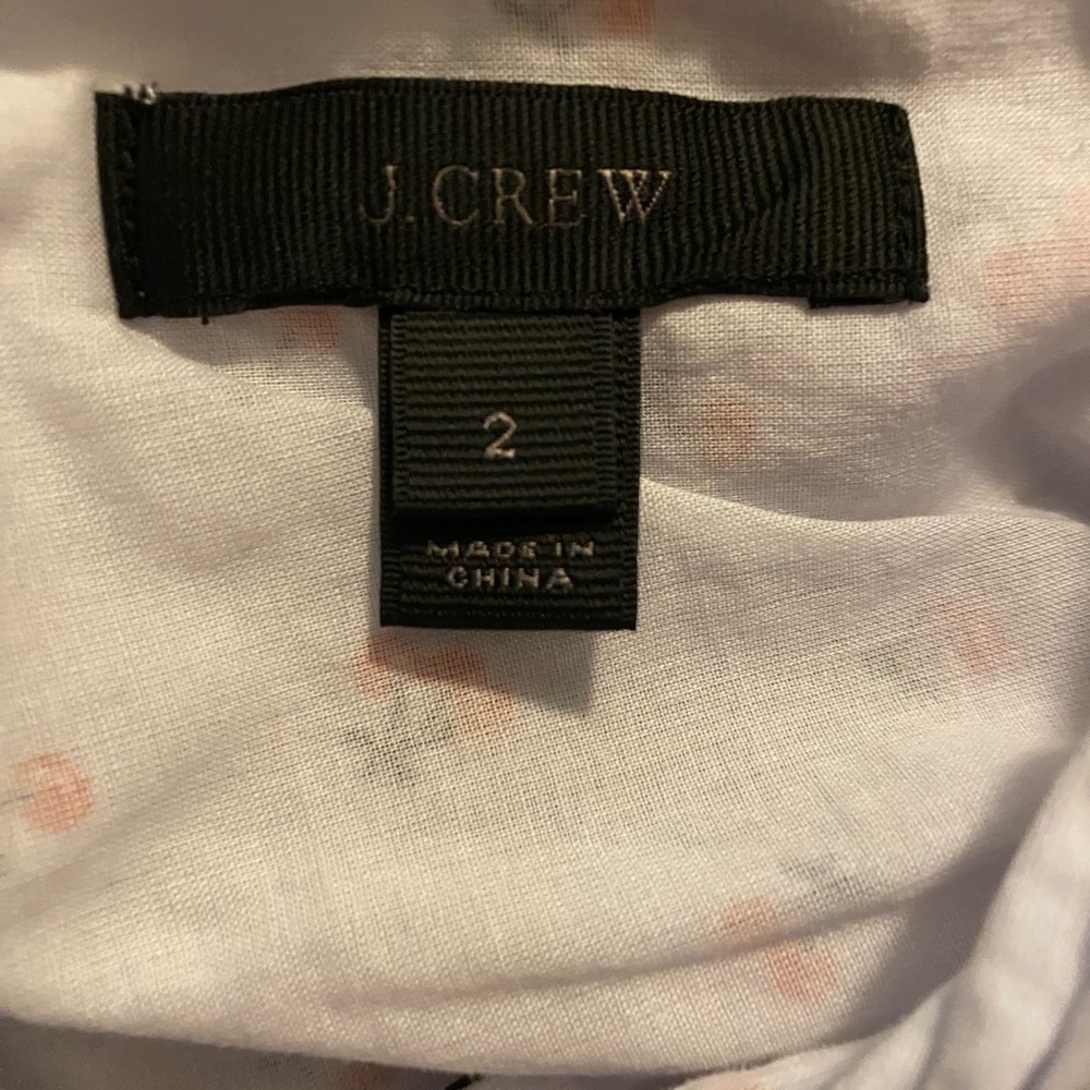 J. Crew high neck, sleeveless top with cherries and back tie, size 2 - Picture 9 of 9